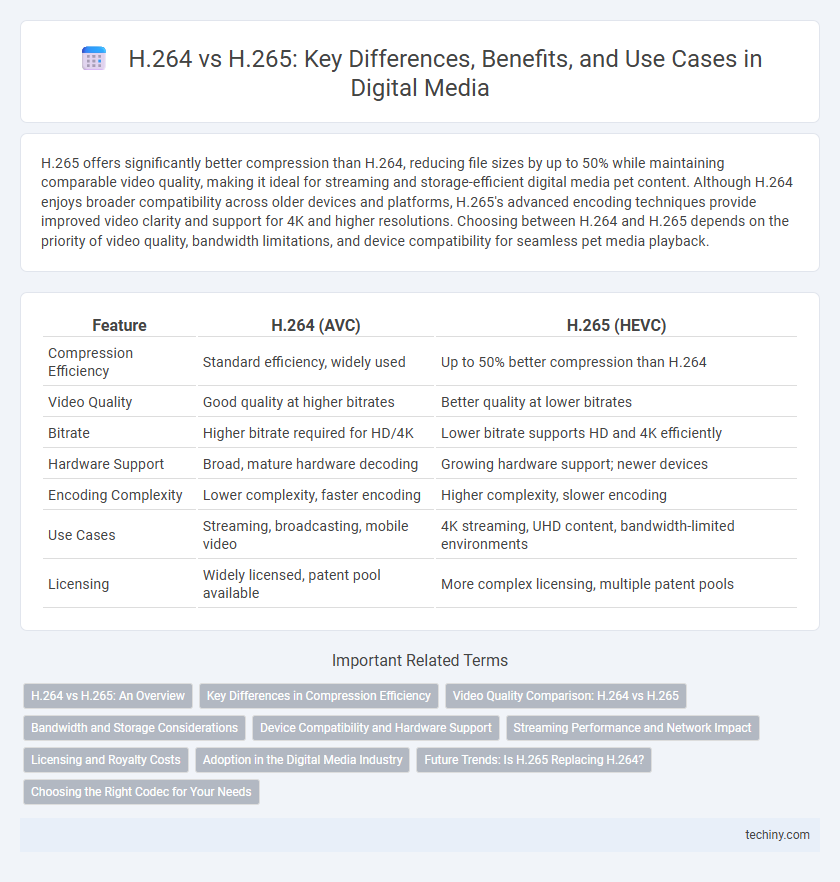 H.264 vs H.265: Key Differences, Benefits, and Use Cases in Digital Media