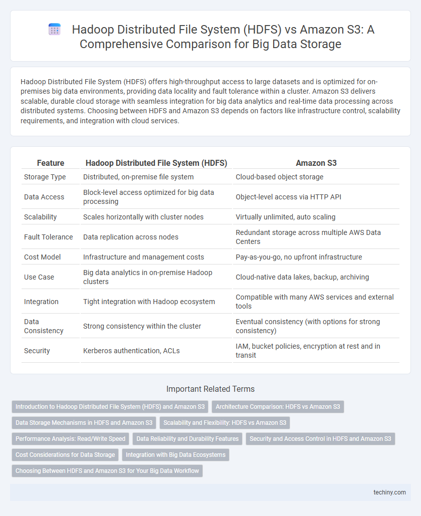 Hadoop Distributed File System (HDFS) vs Amazon S3: A Comprehensive Comparison for Big Data Storage