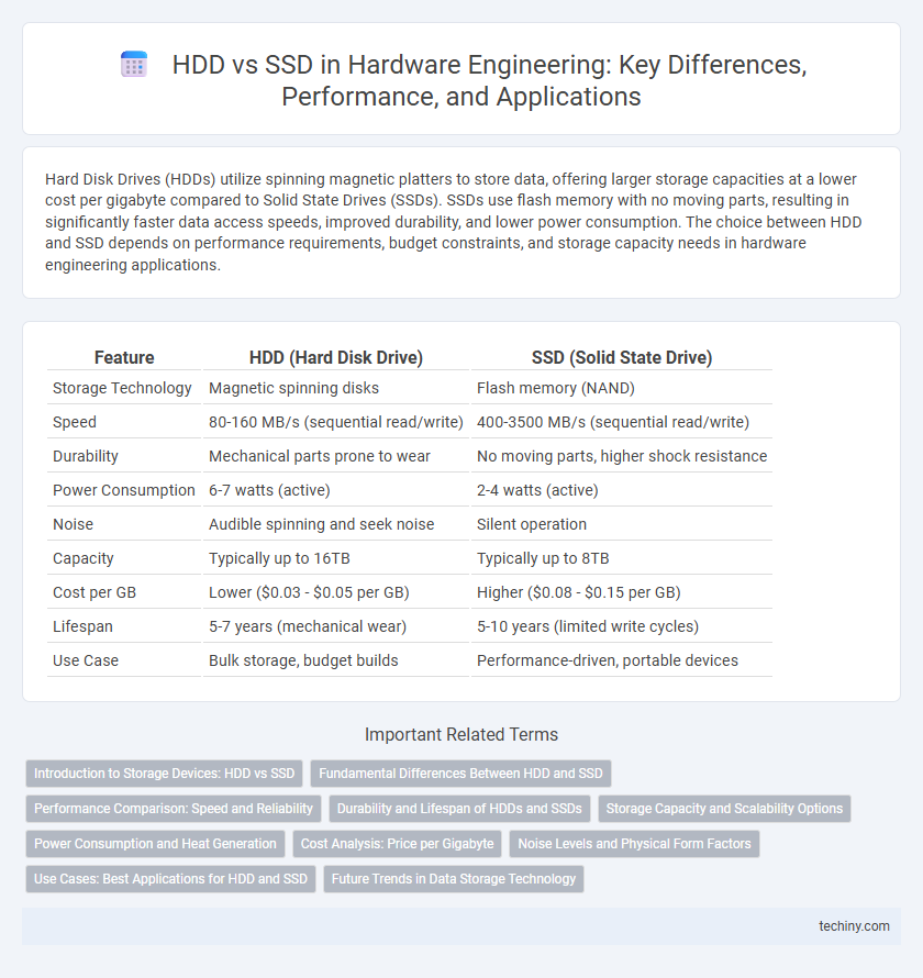 HDD vs SSD in Hardware Engineering: Key Differences, Performance, and Applications