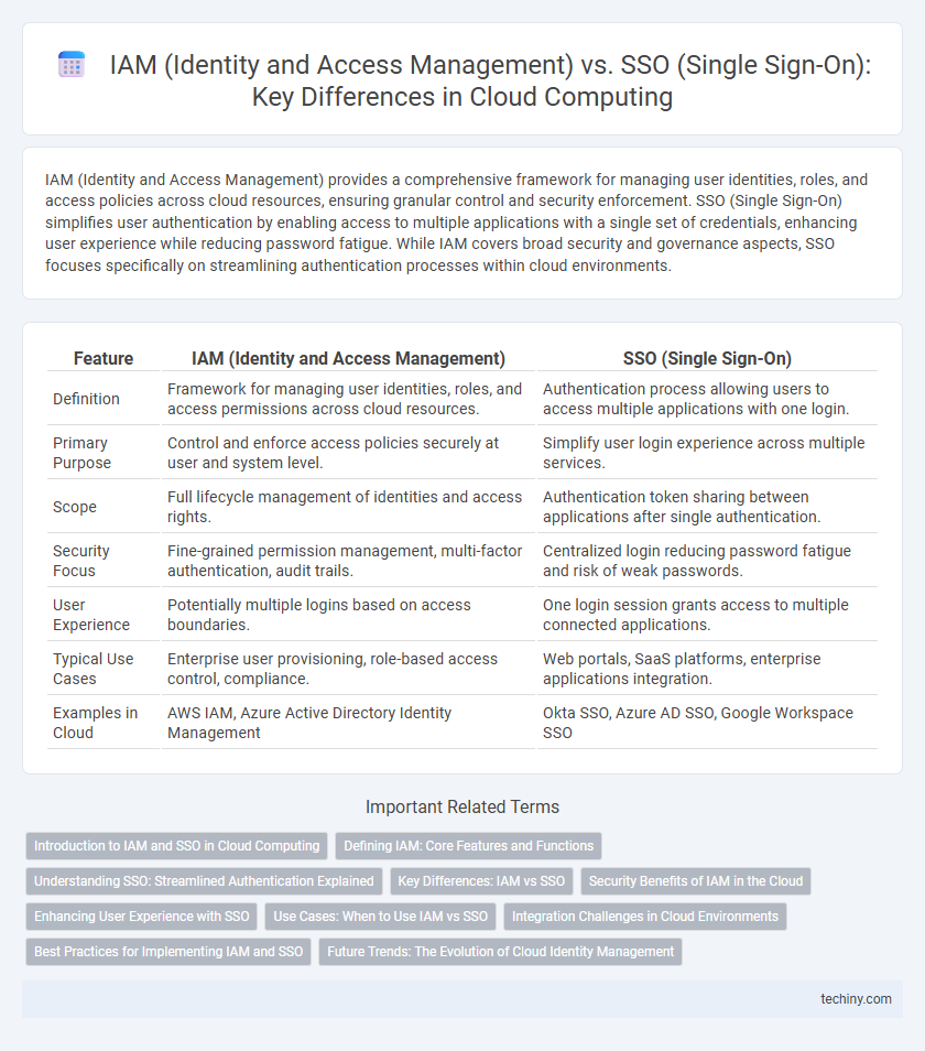 IAM (Identity and Access Management) vs. SSO (Single Sign-On): Key Differences in Cloud Computing