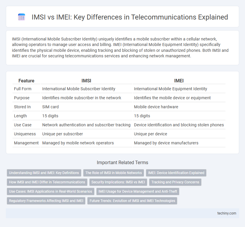 IMSI vs IMEI: Key Differences in Telecommunications Explained