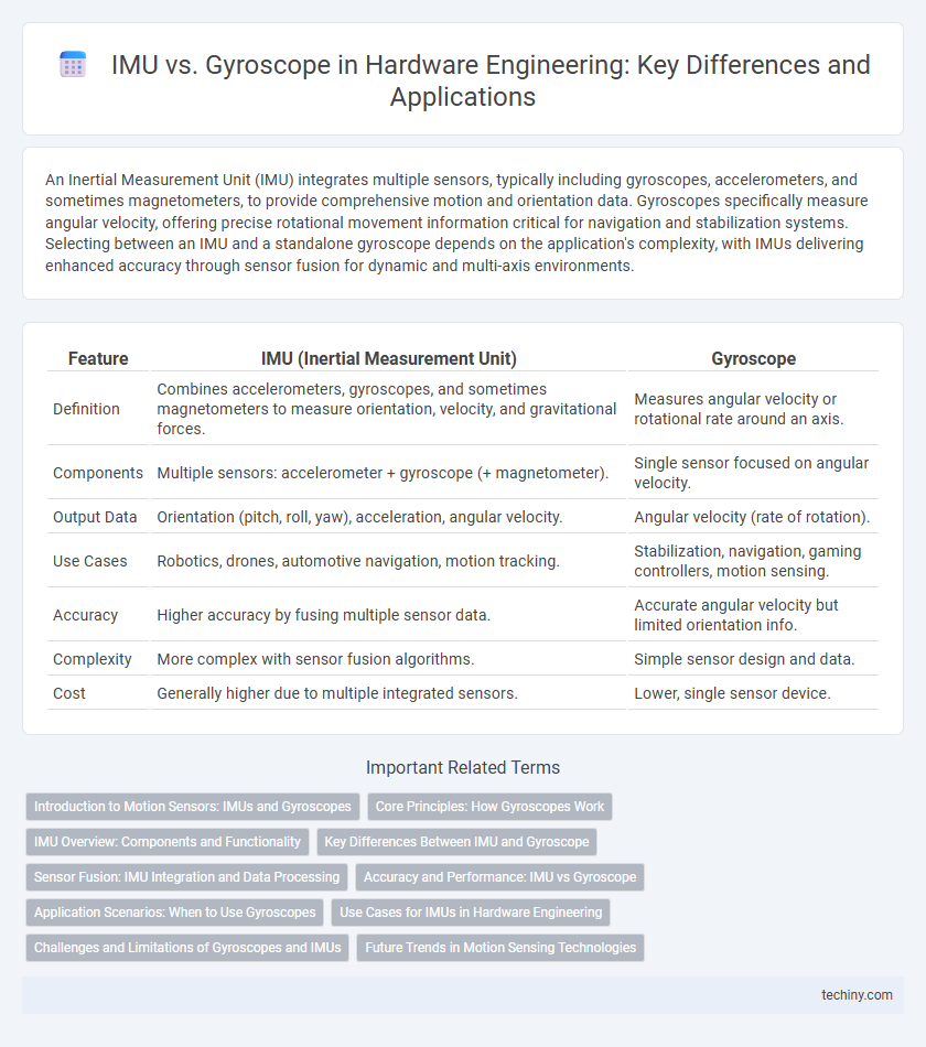 IMU vs. Gyroscope in Hardware Engineering: Key Differences and Applications