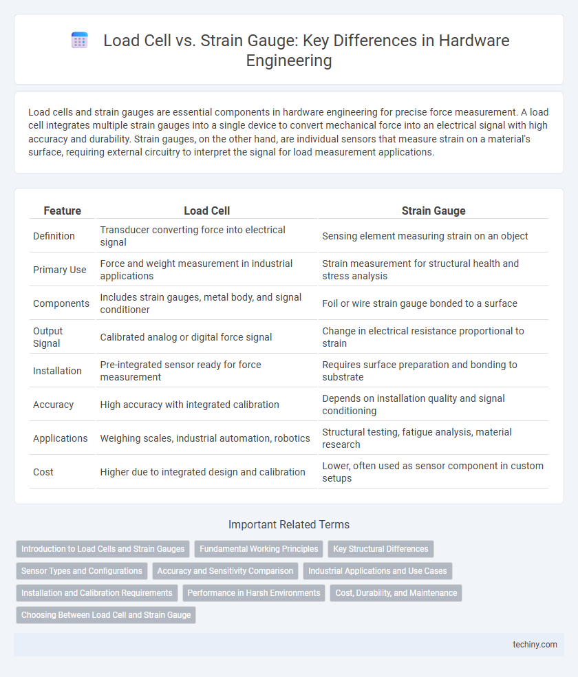 Load Cell vs. Strain Gauge: Key Differences in Hardware Engineering