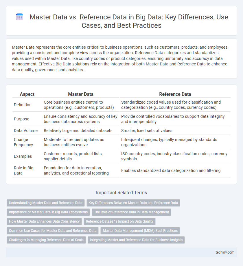 Master Data vs. Reference Data in Big Data: Key Differences, Use Cases, and Best Practices