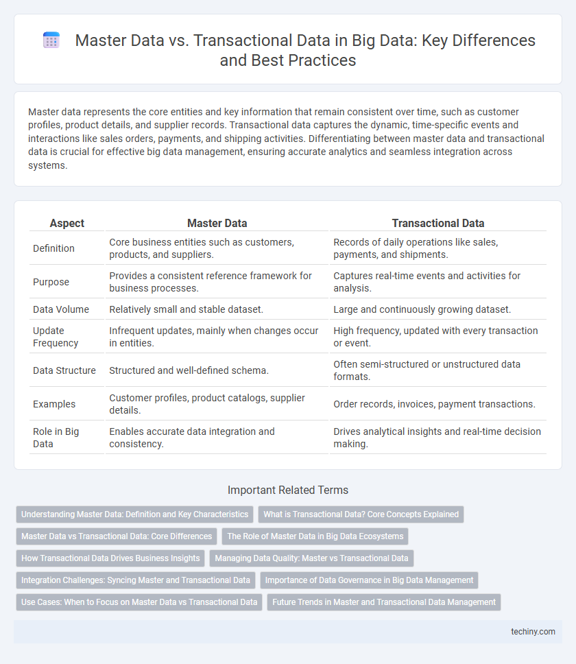 Master Data vs. Transactional Data in Big Data: Key Differences and Best Practices