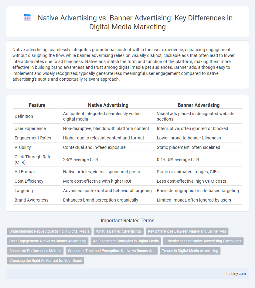 Native Advertising vs. Banner Advertising: Key Differences in Digital Media Marketing