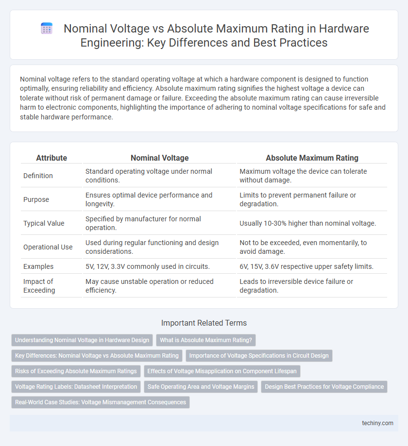 Nominal Voltage vs Absolute Maximum Rating in Hardware Engineering: Key Differences and Best Practices