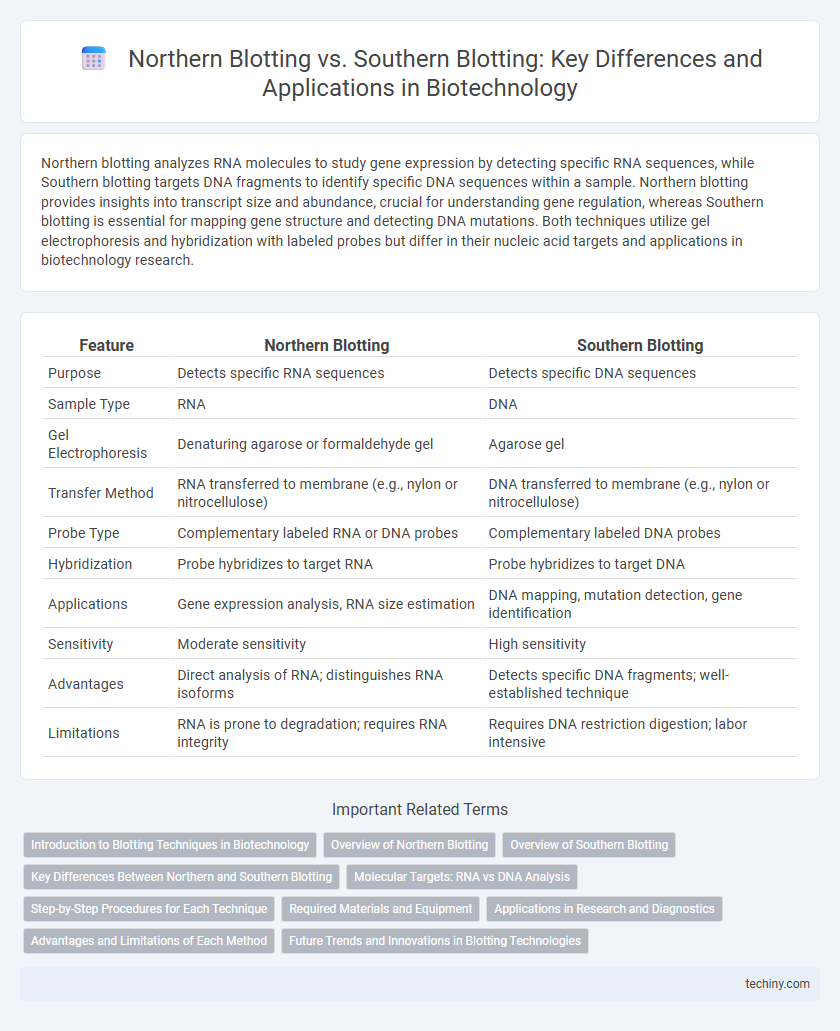 Northern Blotting vs. Southern Blotting: Key Differences and Applications in Biotechnology