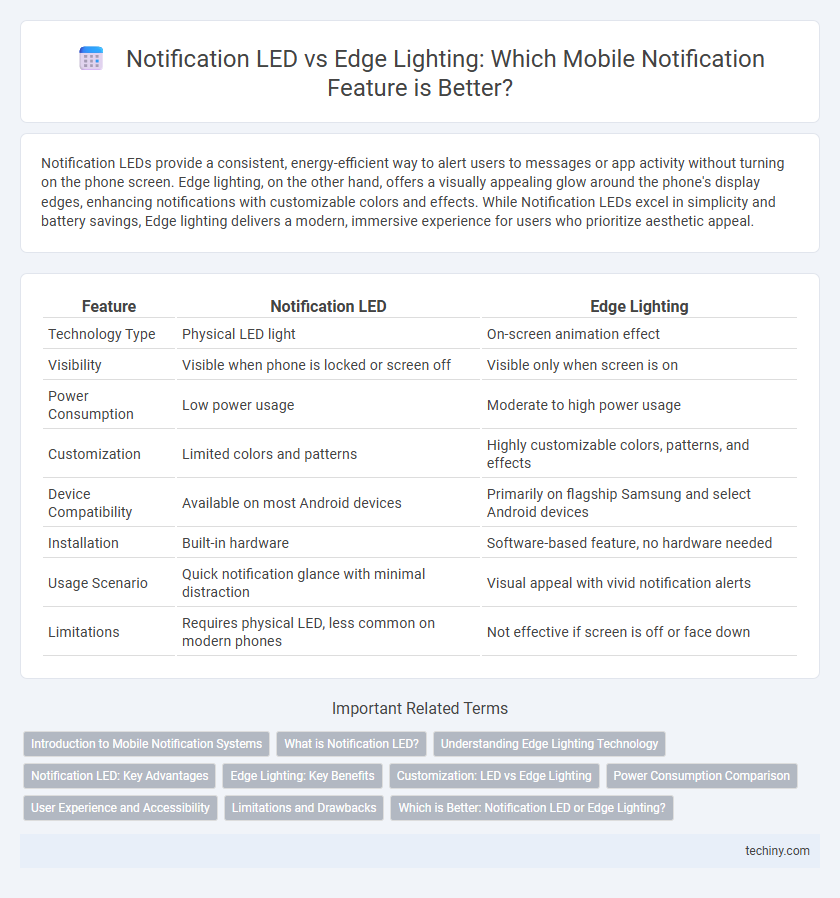 Notification LED vs Edge Lighting: Which Mobile Notification Feature is Better?
