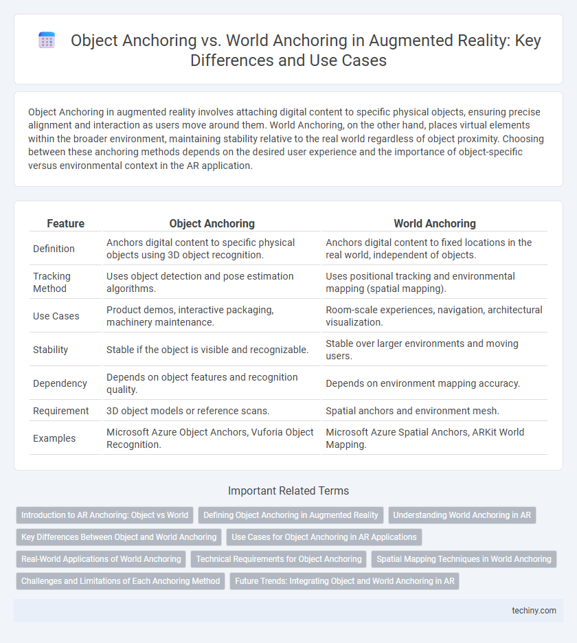 Object Anchoring vs. World Anchoring in Augmented Reality: Key Differences and Use Cases