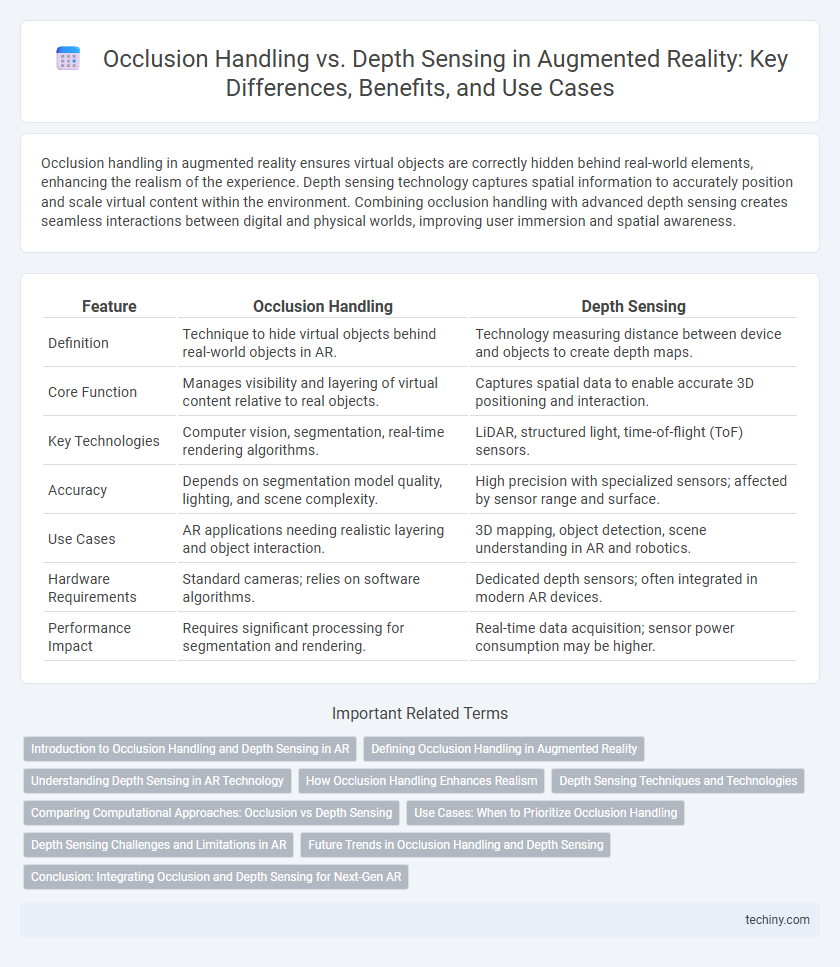 Occlusion Handling vs. Depth Sensing in Augmented Reality: Key Differences, Benefits, and Use Cases