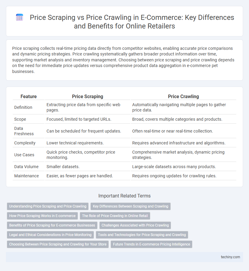 Price Scraping vs Price Crawling in E-Commerce: Key Differences and Benefits for Online Retailers