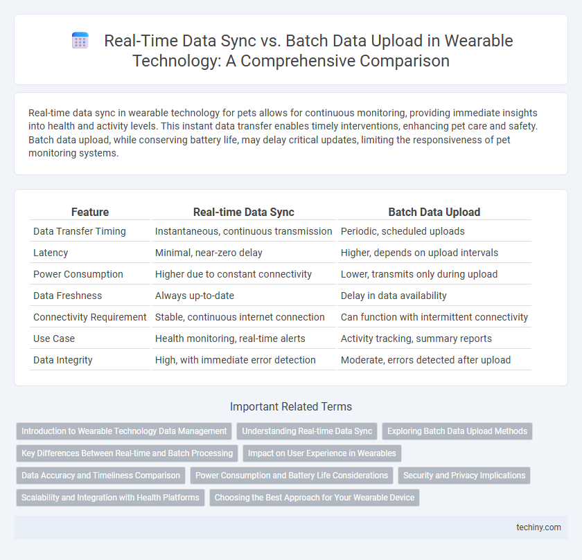 Real-Time Data Sync vs. Batch Data Upload in Wearable Technology: A Comprehensive Comparison