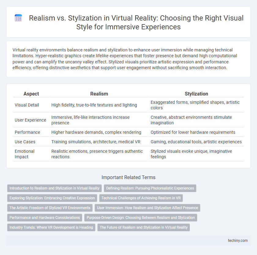 Realism vs. Stylization in Virtual Reality: Choosing the Right Visual Style for Immersive Experiences