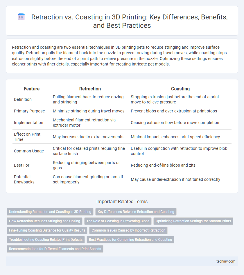 Retraction vs. Coasting in 3D Printing: Key Differences, Benefits, and Best Practices