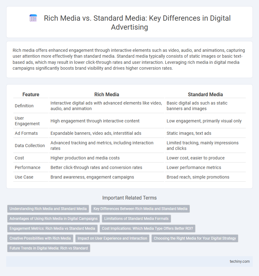 Rich Media vs. Standard Media: Key Differences in Digital Advertising
