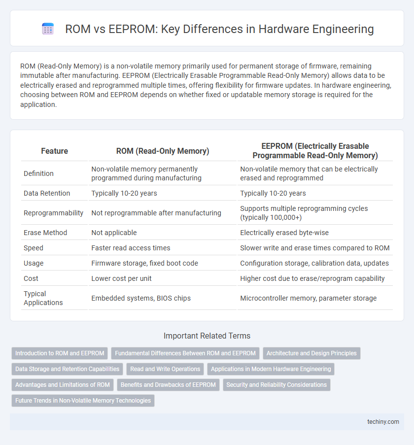 ROM vs EEPROM: Key Differences in Hardware Engineering