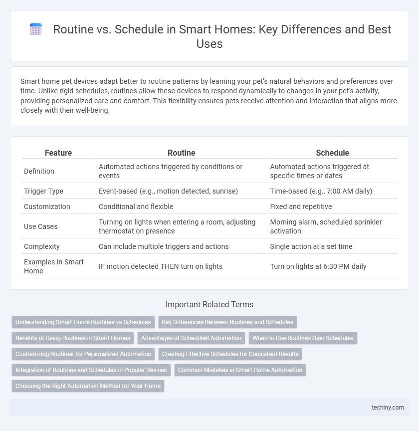 Routine vs. Schedule in Smart Homes: Key Differences and Best Uses