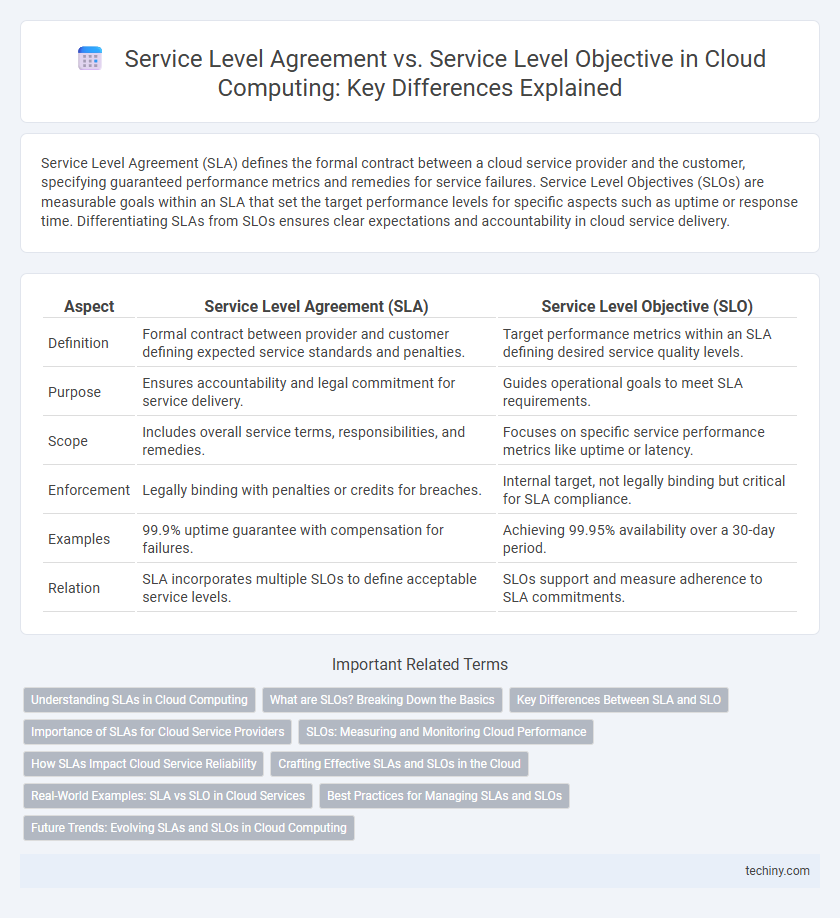 Service Level Agreement vs. Service Level Objective in Cloud Computing: Key Differences Explained
