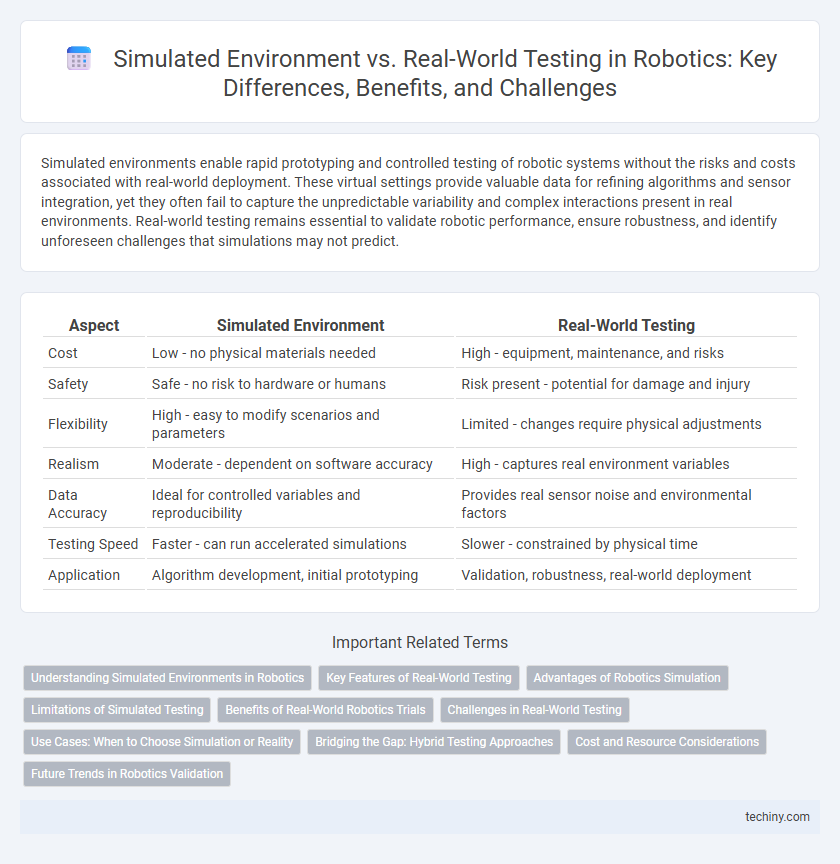 Simulated Environment vs. Real-World Testing in Robotics: Key Differences, Benefits, and Challenges