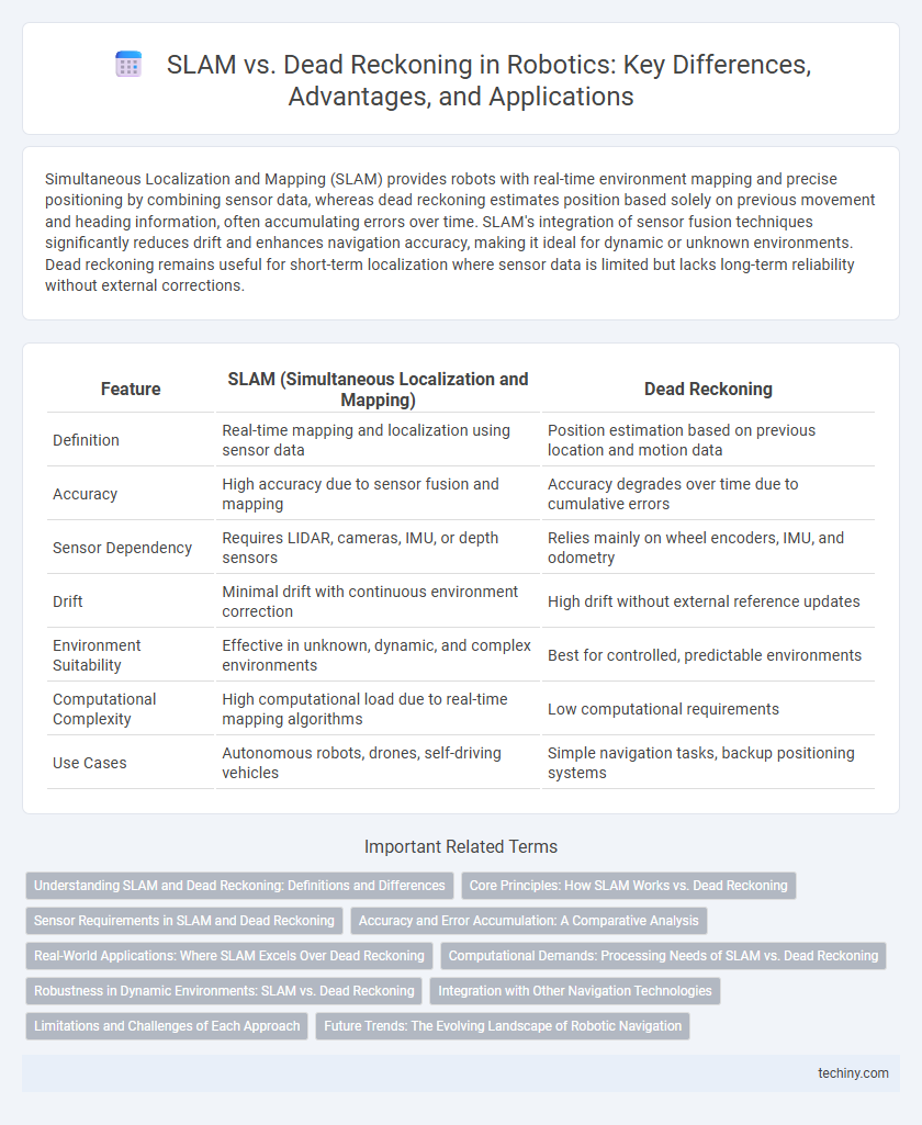 SLAM vs. Dead Reckoning in Robotics: Key Differences, Advantages, and Applications