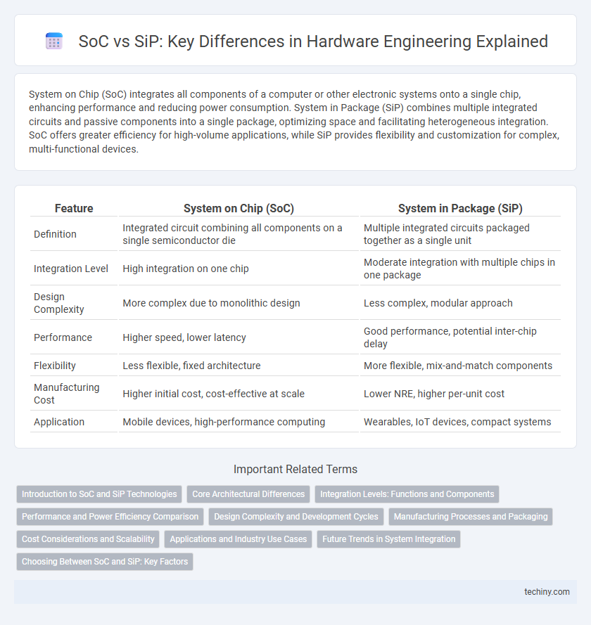 SoC vs SiP: Key Differences in Hardware Engineering Explained