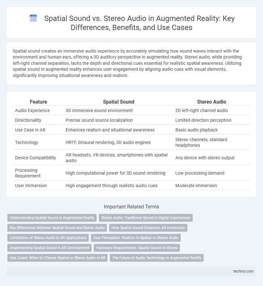 Spatial Sound vs. Stereo Audio in Augmented Reality: Key Differences, Benefits, and Use Cases