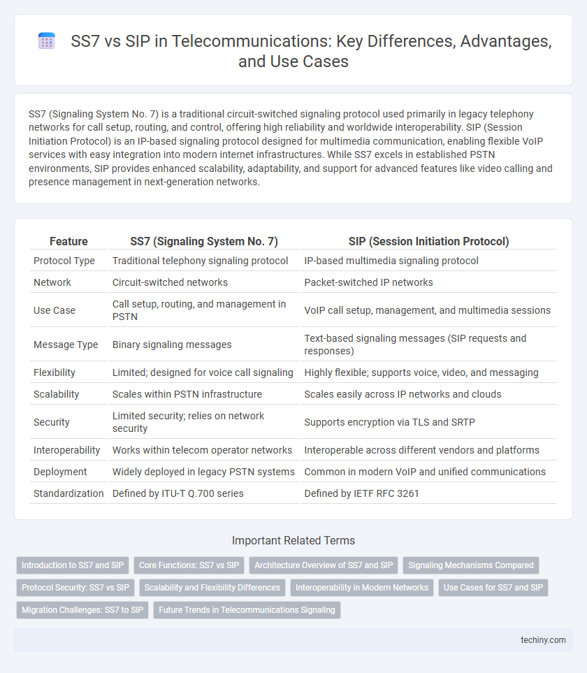SS7 vs SIP in Telecommunications: Key Differences, Advantages, and Use Cases