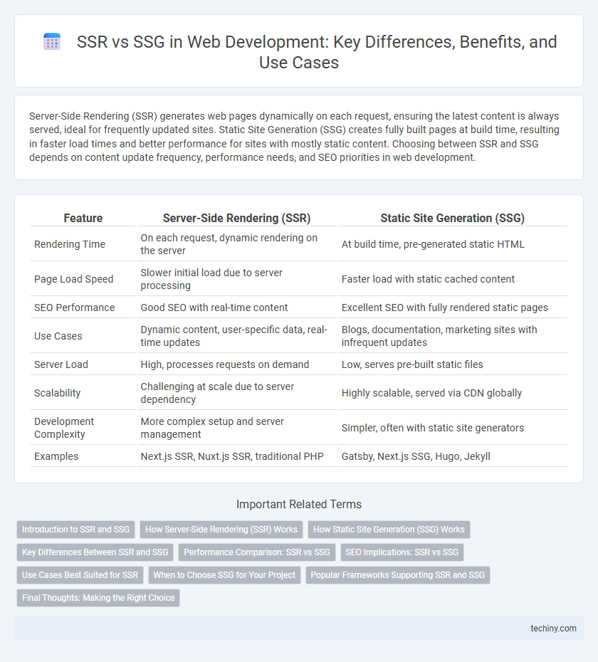 SSR vs SSG in Web Development: Key Differences, Benefits, and Use Cases