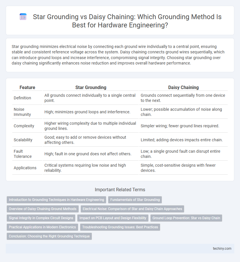 Star Grounding vs Daisy Chaining: Which Grounding Method Is Best for Hardware Engineering?