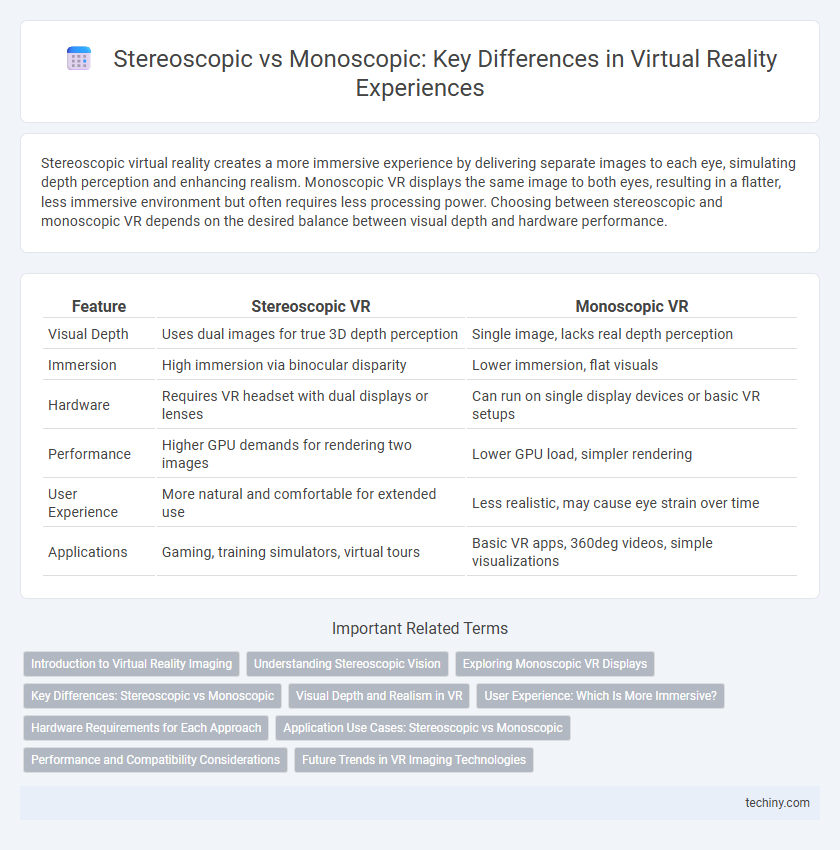 Stereoscopic vs Monoscopic: Key Differences in Virtual Reality Experiences
