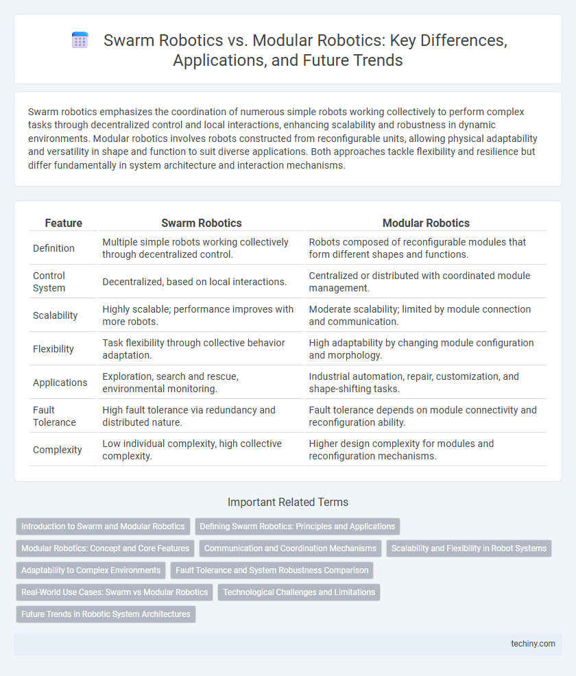 Swarm Robotics vs. Modular Robotics: Key Differences, Applications, and Future Trends