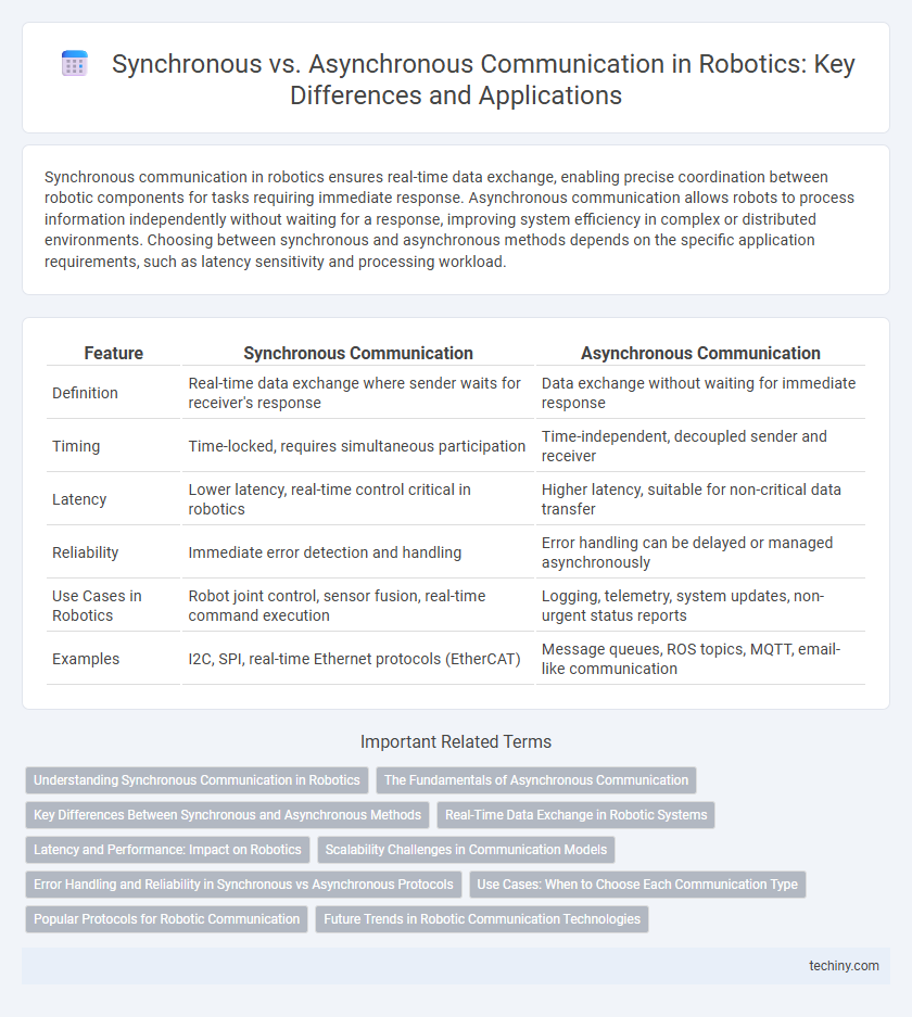 Synchronous vs. Asynchronous Communication in Robotics: Key Differences and Applications