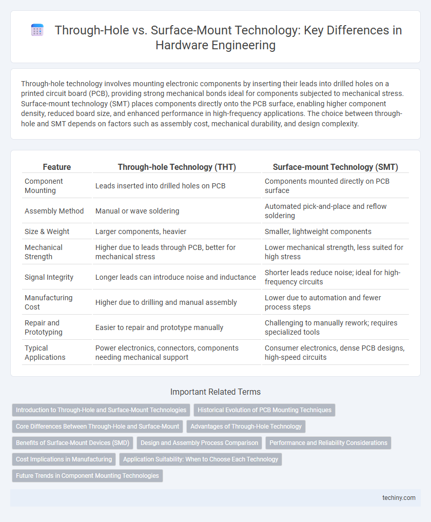 Through-Hole vs. Surface-Mount Technology: Key Differences in Hardware Engineering