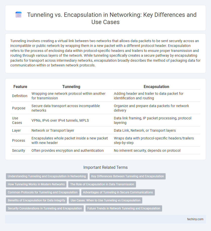 Tunneling vs. Encapsulation in Networking: Key Differences and Use Cases