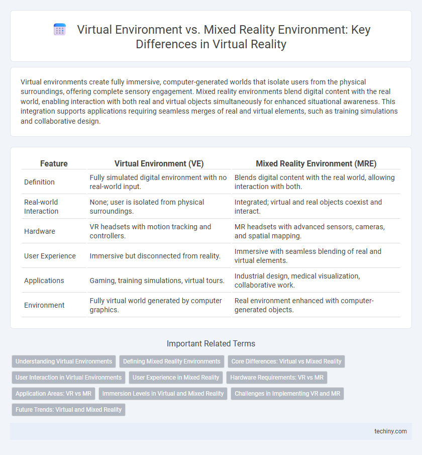 Virtual Environment vs. Mixed Reality Environment: Key Differences in Virtual Reality