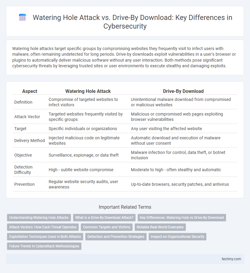 Watering Hole Attack vs. Drive-By Download: Key Differences in Cybersecurity