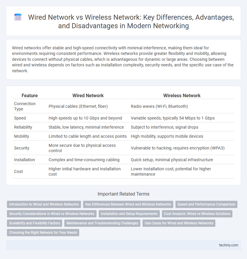 Wired Network vs Wireless Network: Key Differences, Advantages, and Disadvantages in Modern Networking