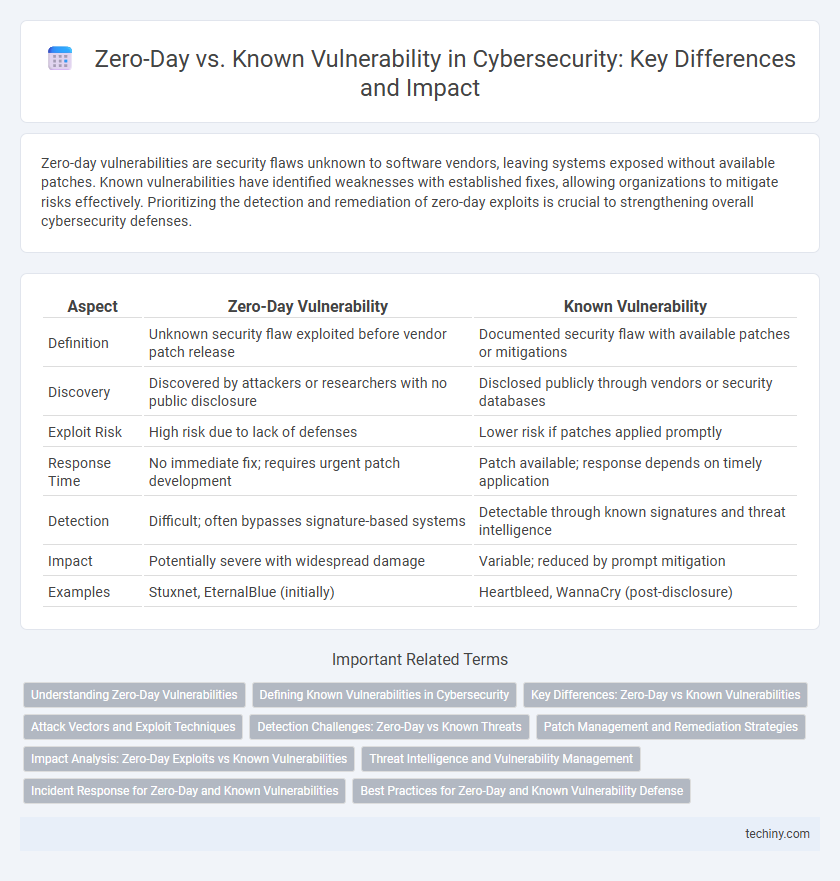Zero-Day vs. Known Vulnerability in Cybersecurity: Key Differences and Impact