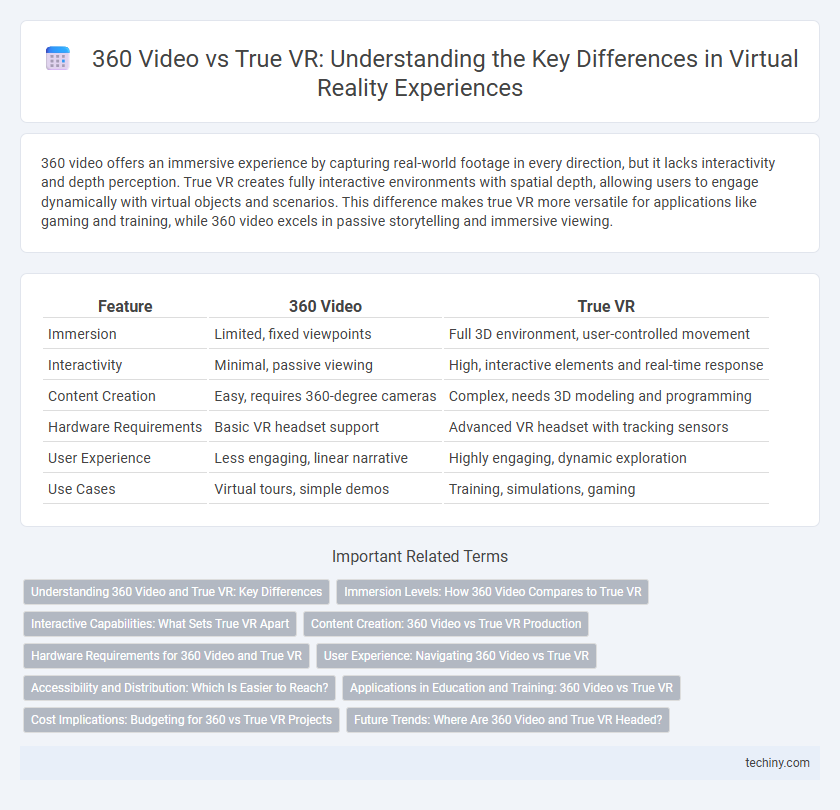 360 Video vs True VR: Understanding the Key Differences in Virtual Reality Experiences