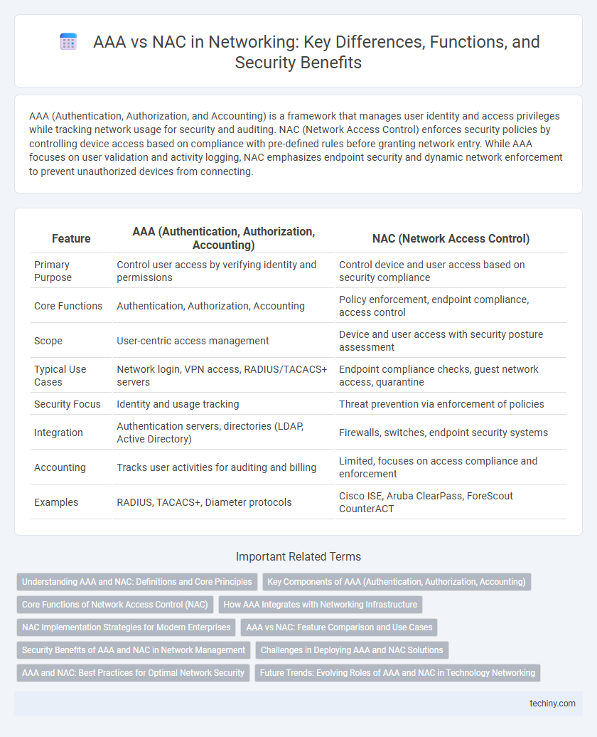 AAA vs NAC in Networking: Key Differences, Functions, and Security Benefits