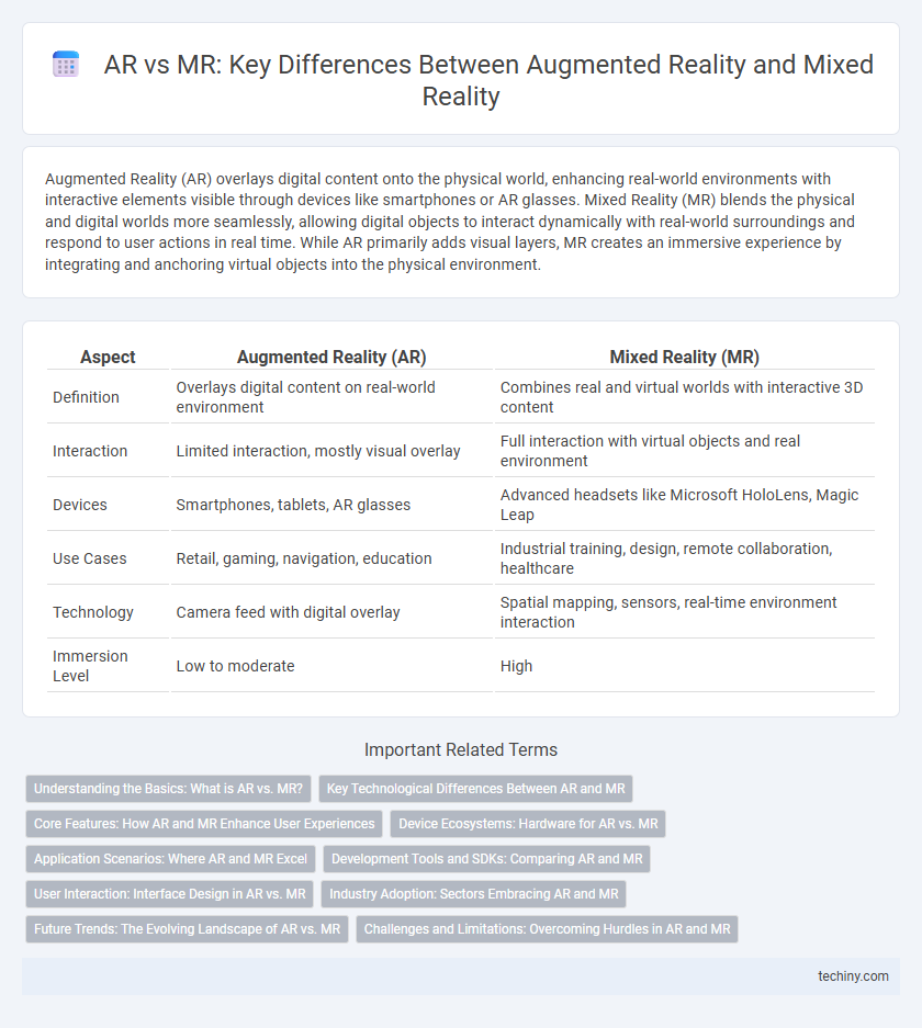 AR vs MR: Key Differences Between Augmented Reality and Mixed Reality