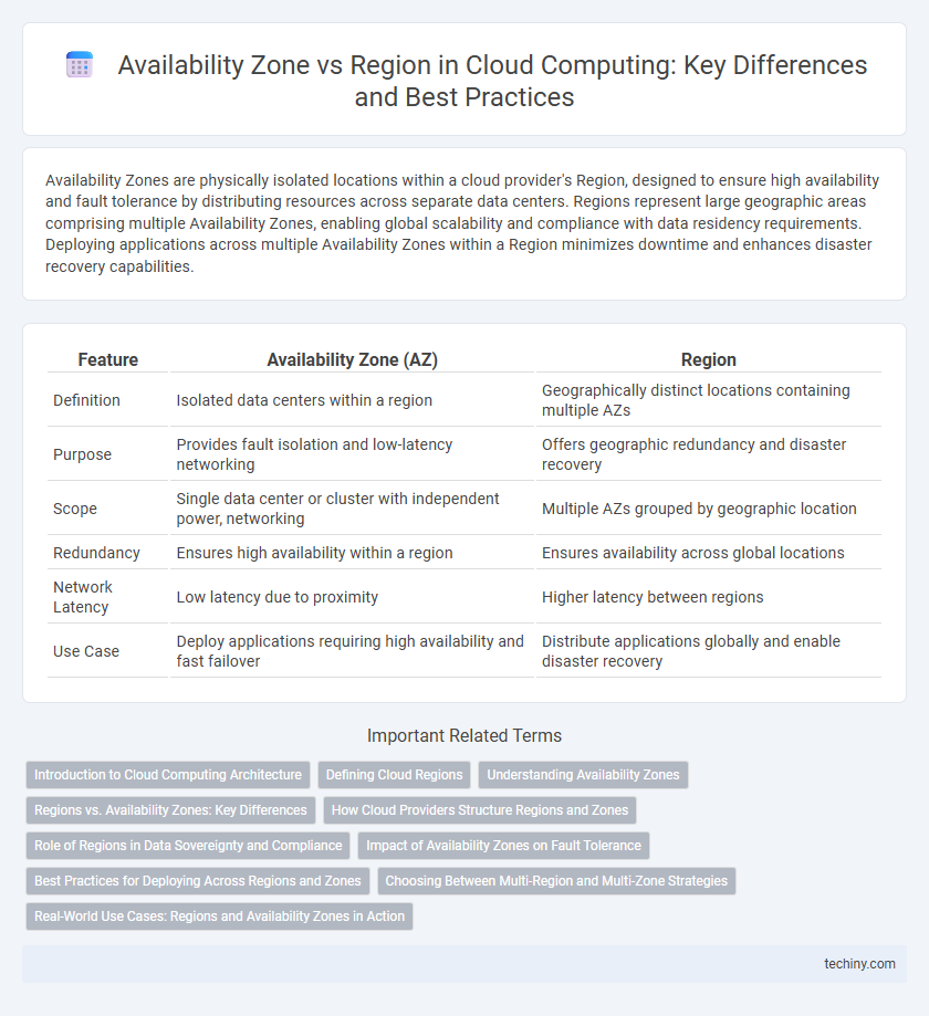 Availability Zone vs Region in Cloud Computing: Key Differences and Best Practices