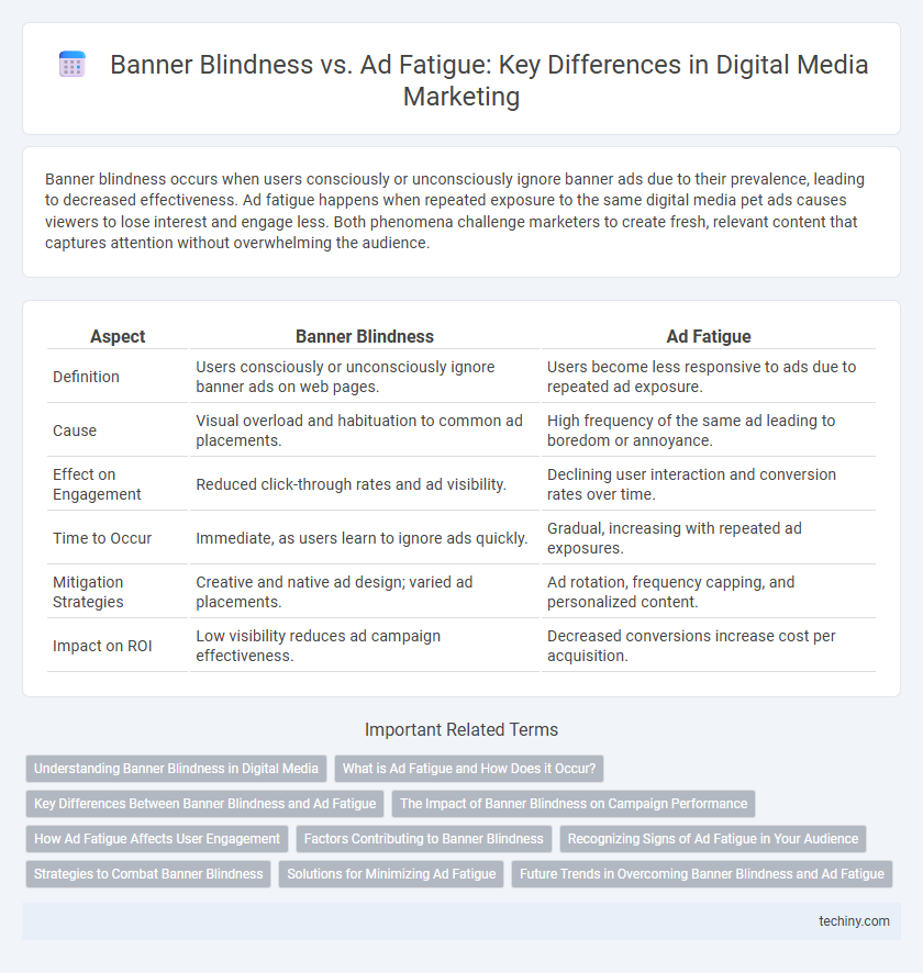Banner Blindness vs. Ad Fatigue: Key Differences in Digital Media Marketing