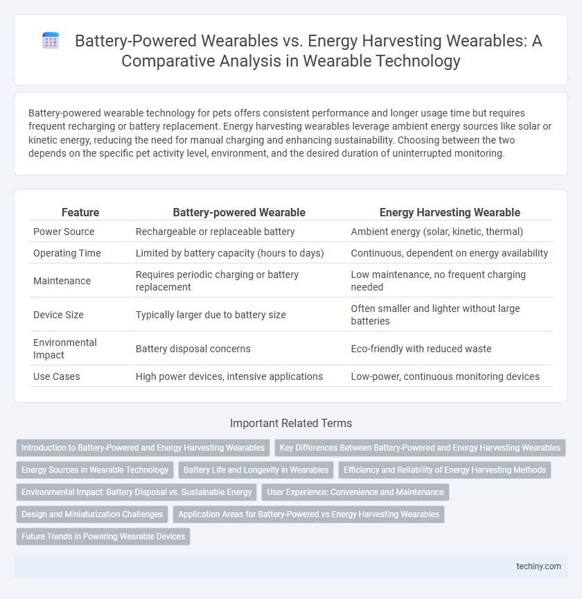 Battery-Powered Wearables vs. Energy Harvesting Wearables: A Comparative Analysis in Wearable Technology