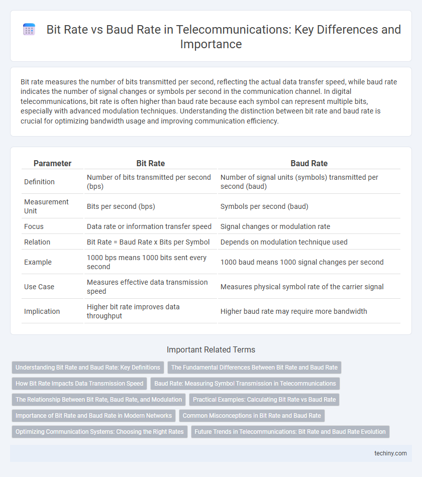 Bit Rate vs Baud Rate in Telecommunications: Key Differences and Importance