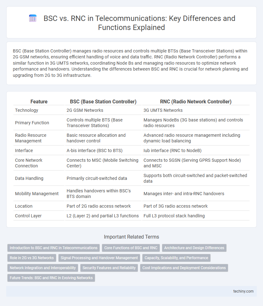 BSC vs. RNC in Telecommunications: Key Differences and Functions Explained