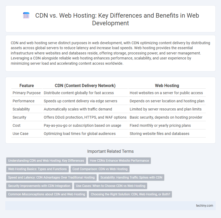 CDN vs. Web Hosting: Key Differences and Benefits in Web Development