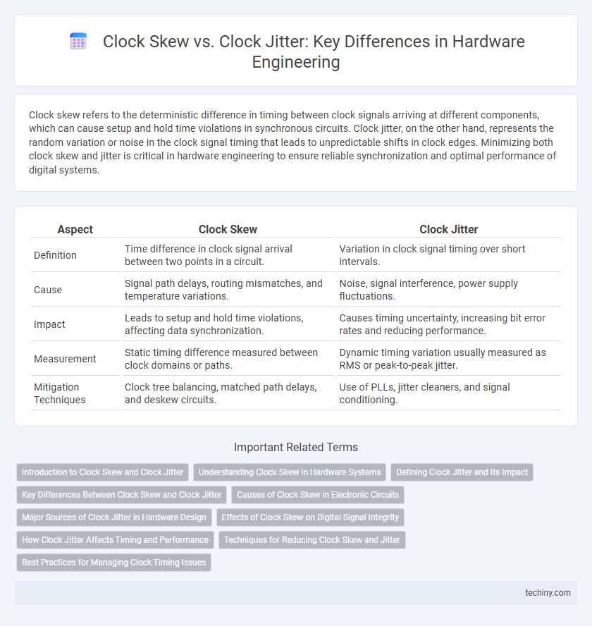 Clock Skew vs. Clock Jitter: Key Differences in Hardware Engineering