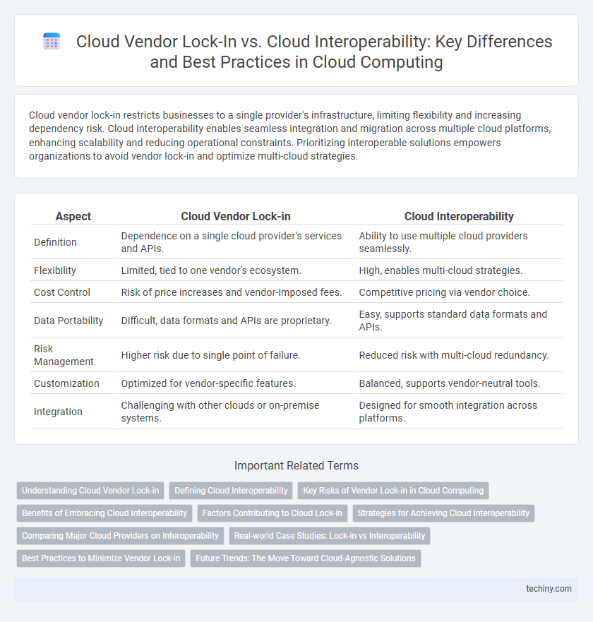Cloud Vendor Lock-In vs. Cloud Interoperability: Key Differences and Best Practices in Cloud Computing
